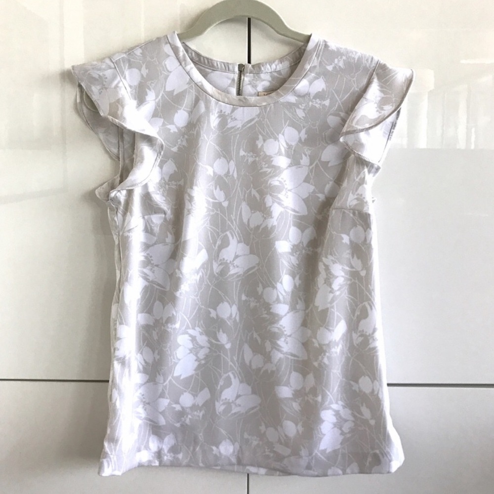 J crew flutter sleeve top